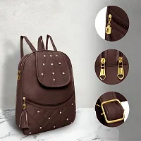 Brown Cute Backpack  women 20 L-thumb2