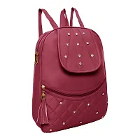 Maroon Cute Backpack  Women 20 L-thumb1