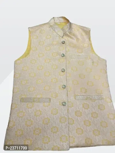 Stylish  Cotton Printed Ethnic Jackets For Men