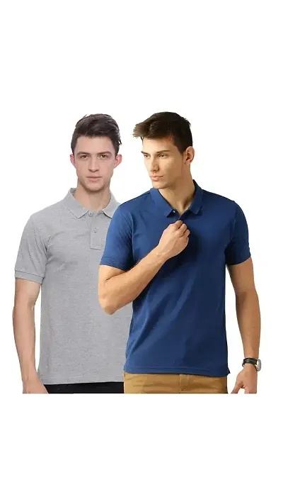 Reliable Solid Polos For Men Pack Of 2