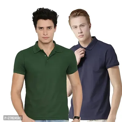 Reliable Multicoloured Cotton Solid  For Men Pack Of 2