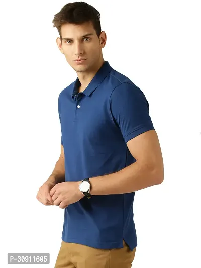 Stylish Multicoloured Cotton Blend Solid Polos T-Shirt For Men Pack Of 3-thumb2