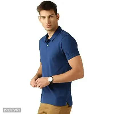 Stylish Cotton Blend Solid Polos For Men Pack of 3-thumb2