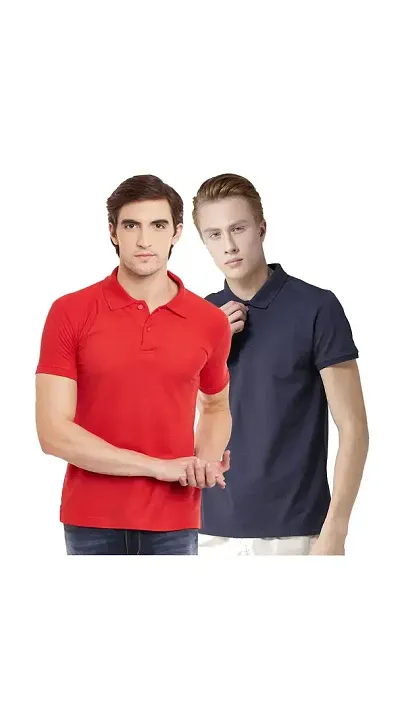 Reliable Solid Polos For Men Pack Of 2