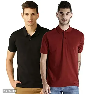 Reliable Multicoloured Cotton Solid  For Men Pack Of 2