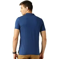 Stylish Cotton Blend Solid Polos For Men Pack of 3-thumb2