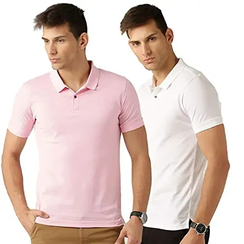 Reliable Solid Polos For Men Pack Of 2