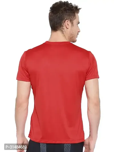 Elegant Polyester Solid Round Neck Tees For Men-thumb3