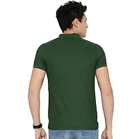 Stylish Cotton Blend Solid Polos For Men Pack of 2-thumb1