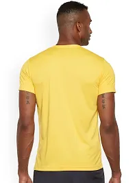 Stylish Multicoloured Polyester Solid T-Shirt For Men Pack Of 2-thumb2