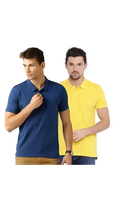 Reliable Solid Polos For Men Pack Of 2