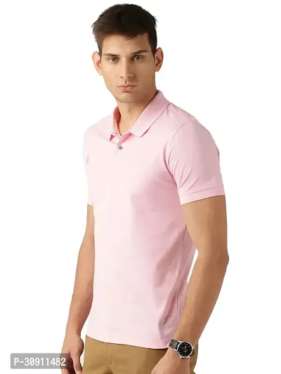 Stylish Multicoloured Cotton Blend Solid Polos T-Shirt For Men Pack Of 2-thumb2