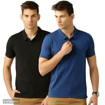 Reliable Multicoloured Cotton Solid  For Men Pack Of 2