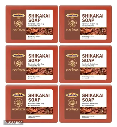 MeriBana Handmade Herbal Shikakai Soap (6 x 125 g)