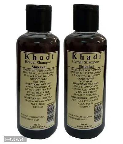 Khadi Herbal Shikakai Shampoo Ml Pack Of 2-thumb0
