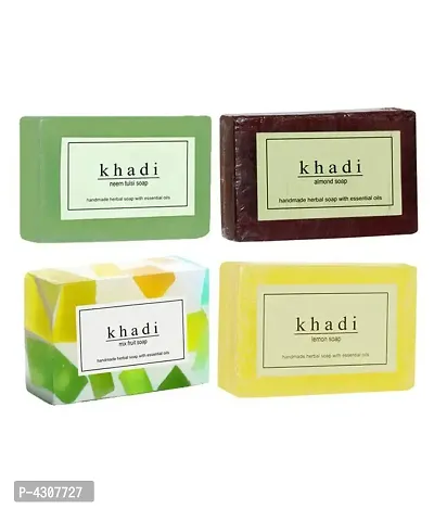 Khadi Soap Combo Pack Of 4-thumb0