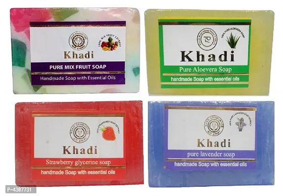 Khadi Herbal Soap 125 Gm Pack Of 4-thumb0