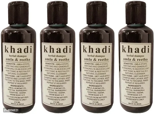 Khadi Herbal Amla And Reetha Shampoo Men  Women (840 Ml)
