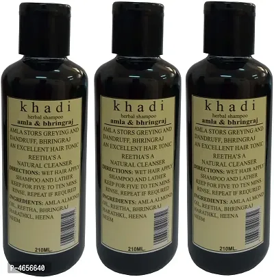 Khadi Herbal Amla  Bhringraj Shampoo Men (630 Ml)