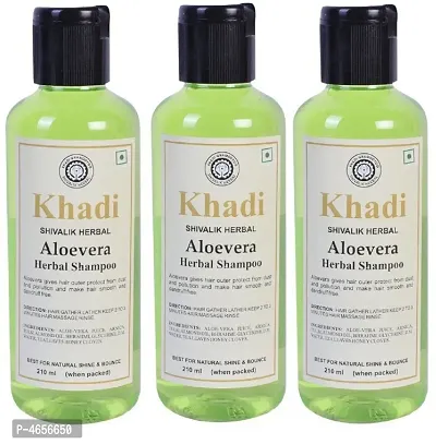 Khadi Herbal Aloevera Shampoo Men  Women (630 Ml)-thumb0