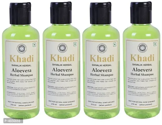 Khadi Herbal Aloevera Shampoo Men  Women (840 Ml)