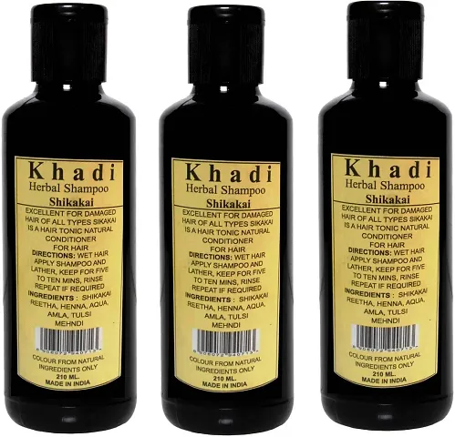 Khadi Herbal Shampoos Set Of 3 Packs