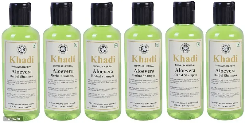 Khadi Herbal Aloevera Shampoo Men  Women (1260 Ml)-thumb0