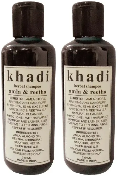 Natural Hair Shampoos By Khadi Set Of 2