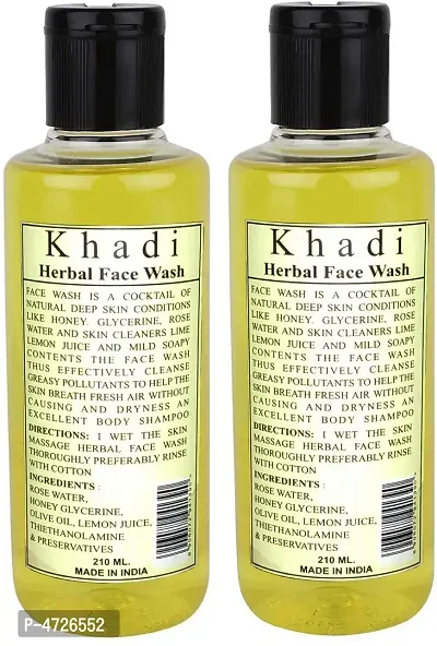 Khadi Herbal Natural Face wash Face Wash (420 ml)-thumb0