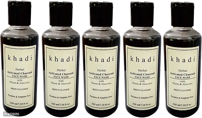 Khadi Herbal Activated Charcoal Face wash ( Paraben  Sulphate Free) Face Wash (640 g)