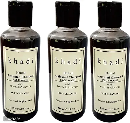 Khadi Herbal Activated Charcoal Face wash ( Paraben  Sulphate Free) Face Wash (630 g)
