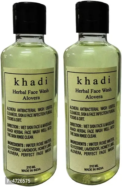 Khadi Herbal Aloevera  Face Wash (420 ml)