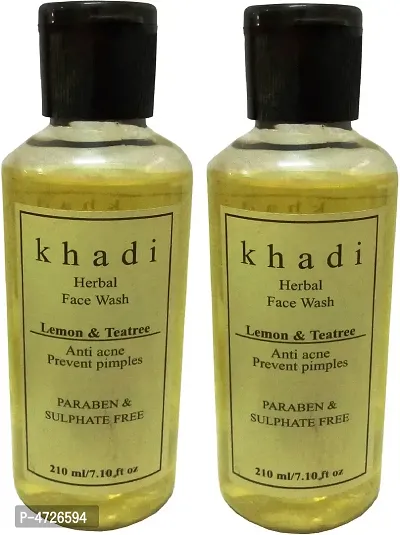 Khadi Herbal Lemon  Teatree ( Paraben  sulpahte Free ) Face Wash (420 g)