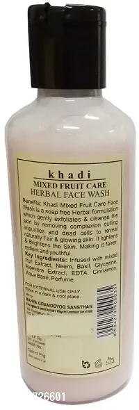 Khadi Herbal Mixed Fruit Care ( Paraben  Sulphate Free) Face Wash (420 g)-thumb2