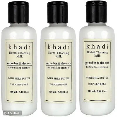 Khadi Herbal Cucumber  Aloevera Cleansing Milk Cream with Sheabutter (630 ml)