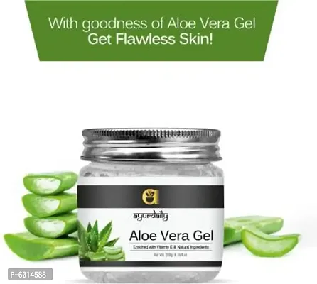 Ayurdaily Aloevera Gel For Nourishing and Moisturizing Face and Skin With Vitamin E and Natural Ingredients 200 Ml-thumb0