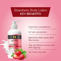 Ayurdaily Strawberry Moisturizing Body Lotion For Skin Lightening and Uv Skin Protection (400 Ml)-thumb2