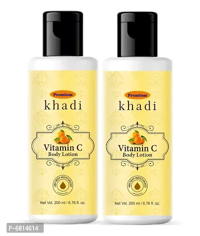 Khadi Premium Vitamin C Lotion 200 Ml (Pack Of 2)