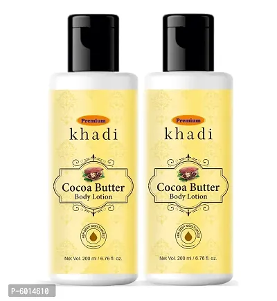 Premium Khadi Cocoa Butter Lotion 200 Ml (Pack Of 2)