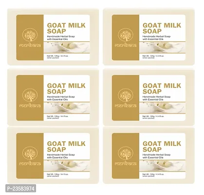 MeriBana Handmade Herbal Goat Milk Soap (6 x 125 g)