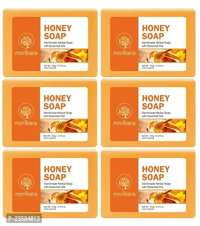 MeriBana Handmade Honey Glycerin Soap (6 x 125 g)