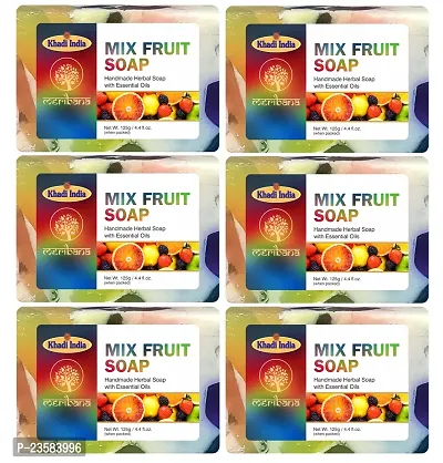 MeriBana Handmade Herbal Mix Fruit Soap (6 x 125 g)