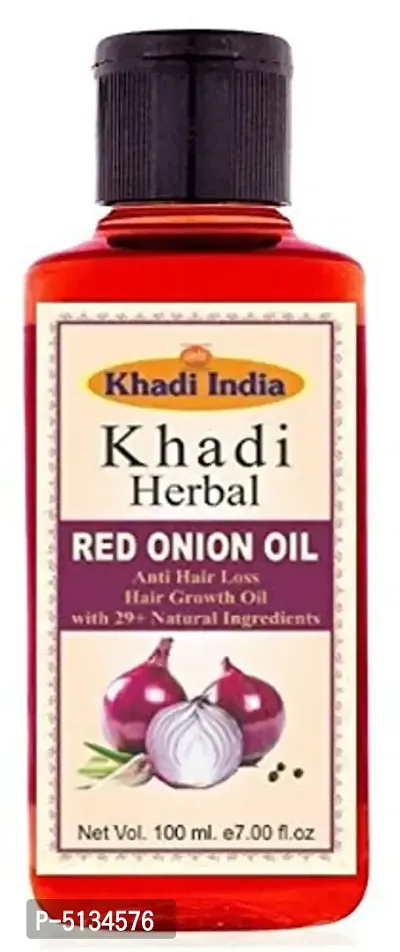 Khadi herbal Red Onion Oil Hair growth Oil 100 ml-thumb0
