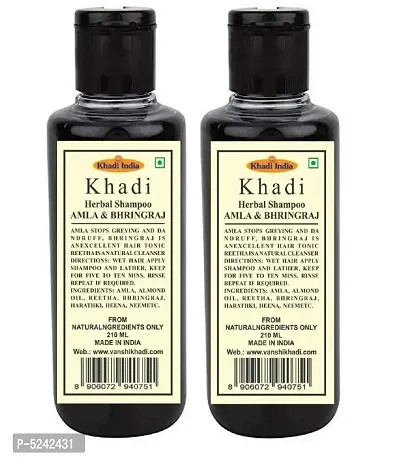 Khadi herbal amla bhringraj shampoo 420 ml-thumb0