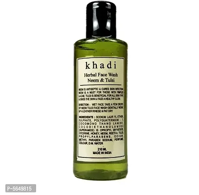 Khadi Herbal Neem Tulsi Face wash 210 ml-thumb0