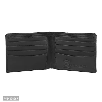 WILD EDGE Black Genuine Leather Wallet-thumb2