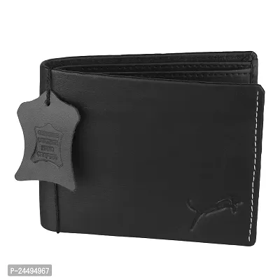 WILD EDGE Black Genuine Leather Wallet