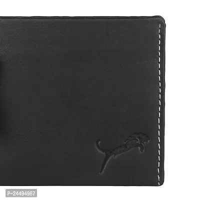 WILD EDGE Black Genuine Leather Wallet-thumb4