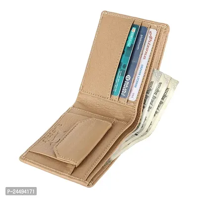 WILDEDGE Men's Beige ATM Wallet-thumb3