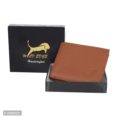 WILDEDGE Tan Synthetic Chain Album Men's Wallet-thumb2